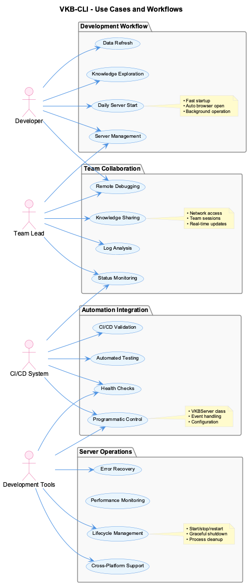 VKB CLI Use Cases